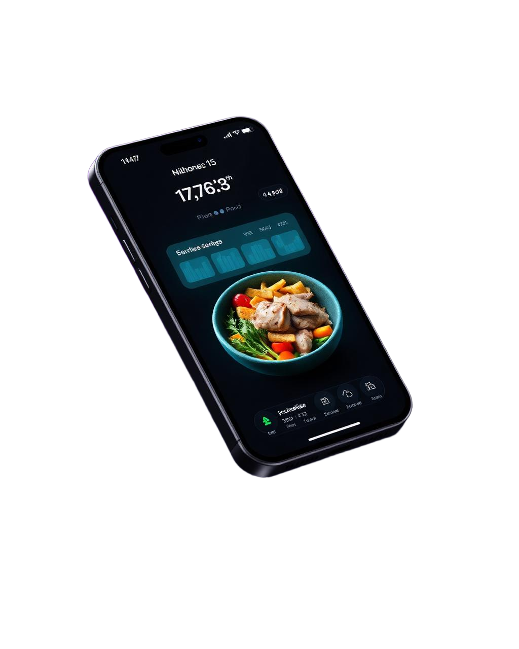 MacroCal app on iPhone displaying meal nutrition analysis